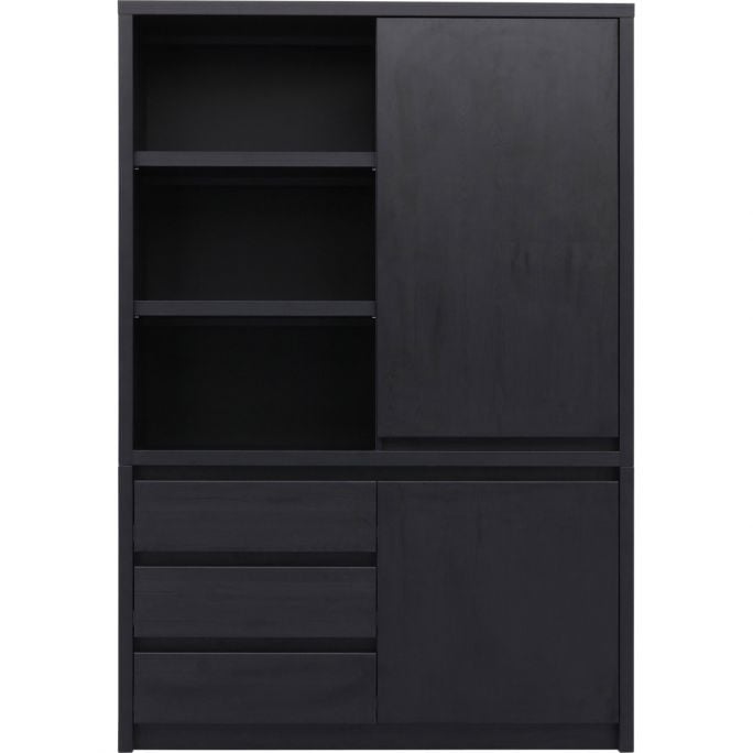 CHIQUE Concept - Milano - boekenkast - 2 deur - 3 lades - 3 open vakken