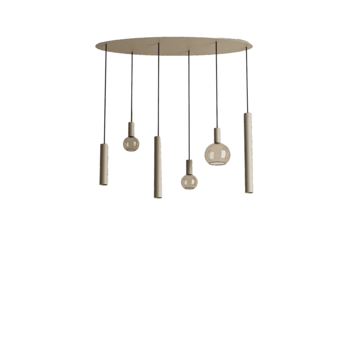 ztahl 4395 riva hanglamp ovaal 120cm 6 lichts quartz