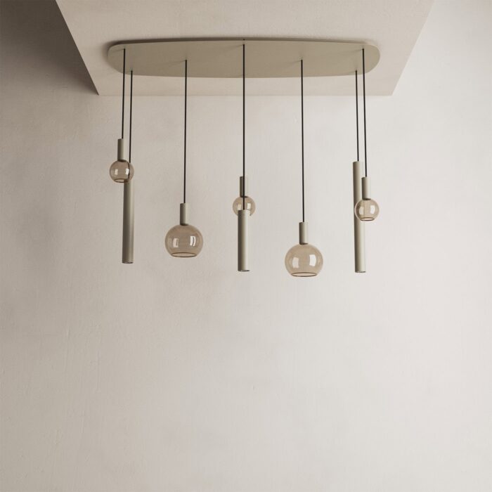 ztahl 4311 riva hanglamp deens ovaal 145cm 8 lichts platinum (kopie)