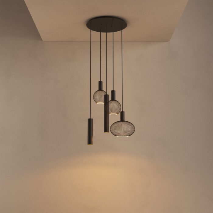 ztahl como 9120 hanglamp rond Ø50 cm zwart (kopie)