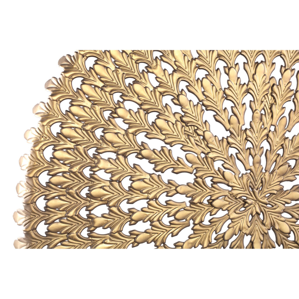 xavery bronze round iron wall panel carved look l