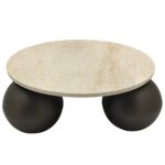 skippy coffee table beige marble
