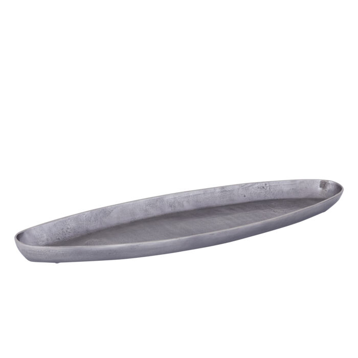 yaren gunmetal alu oval bowl with border large
