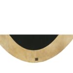 noam natural mango wood oval mirror
