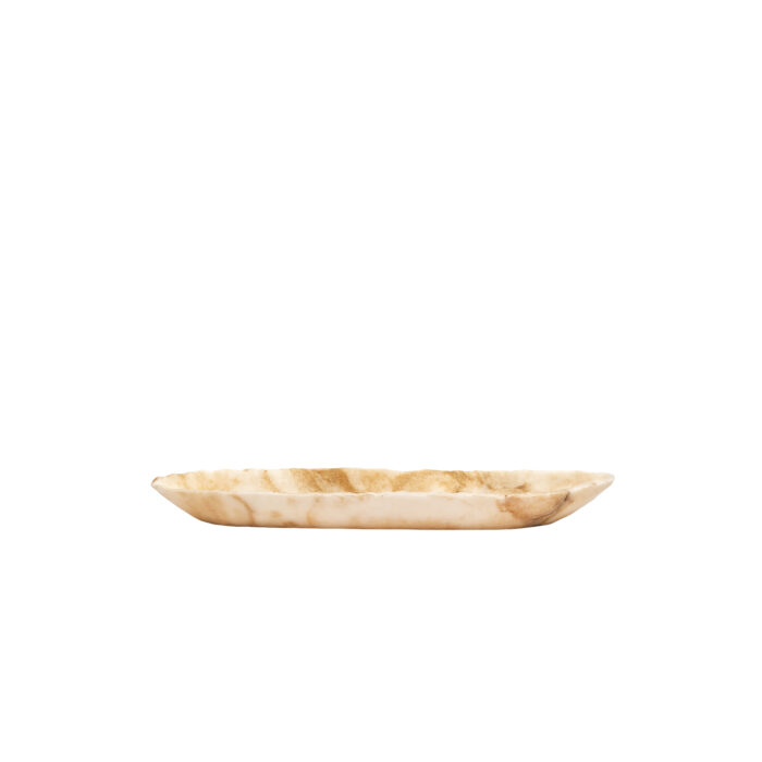 draya onyx white organic oval shaped bowl small