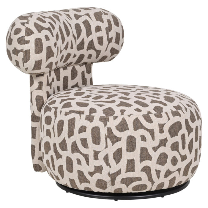 - Lounge stoel Kaya weave brown