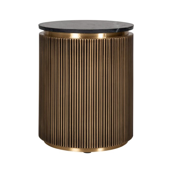 - Bijzettafel Ironville gold 50Ø