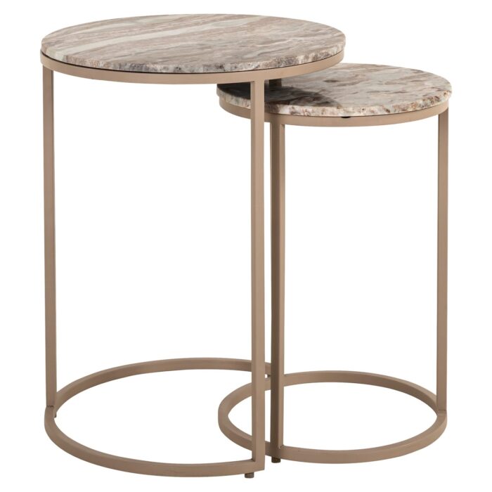 - Bijzettafel Fairfax clay (Set of 2)
