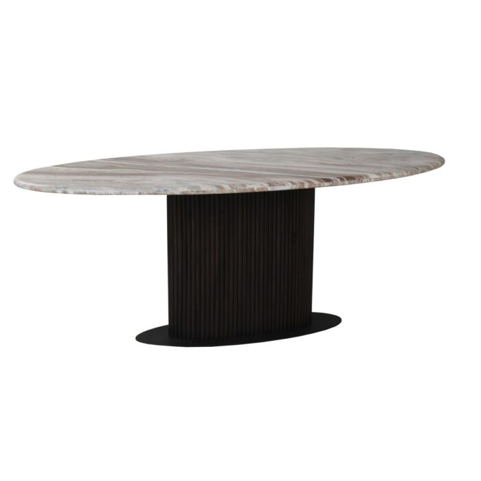 - Eettafel Rashford Blush beige oval 200
