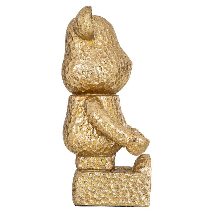 - Decoratief object Bear gold sitting