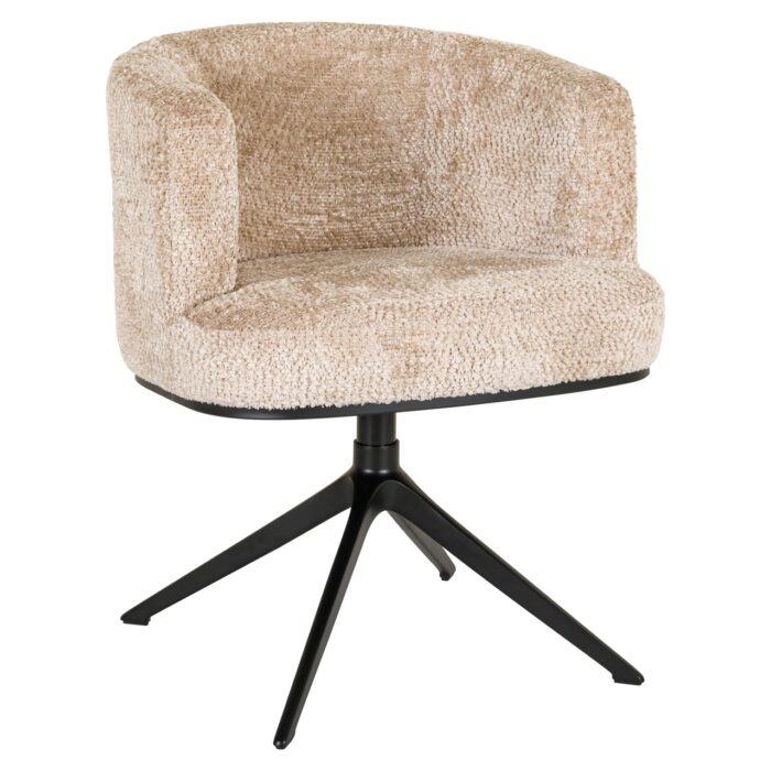 - Eetkamerstoel Cheyenne lovely beige swivel